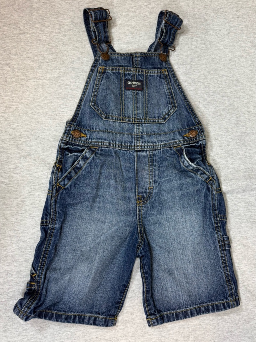 OshKosh B’gosh Classic Denim Overalls - Blue - 4T‎